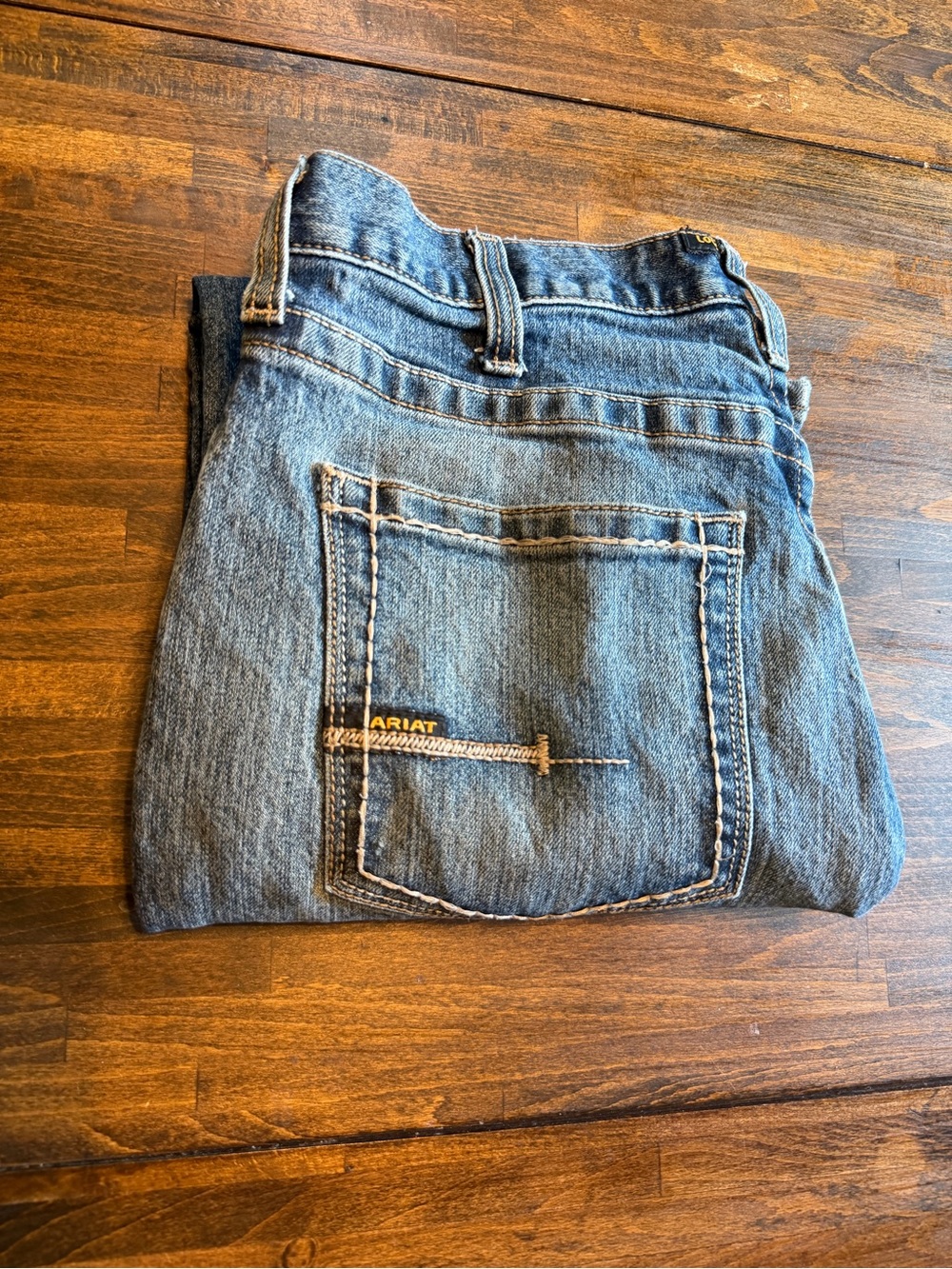 Ariat M5 Straight Leg Jeans Mens 33x30 True 29 Denim Blue Rebar Workwear Western